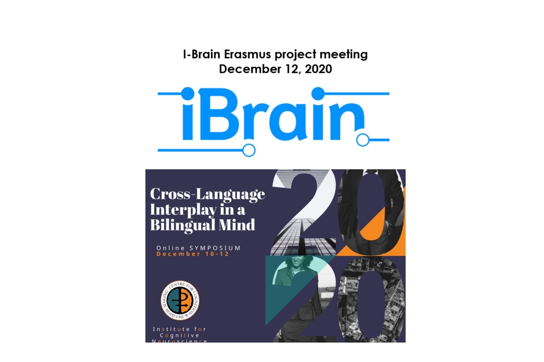 Online Symposium "ERASMUS I-Brain MiniSymposium in cognitive neuroscience – Call for abstracts "